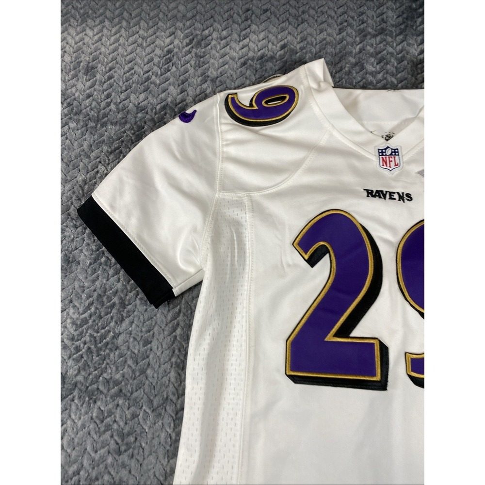 NFL Baltimore Ravens Justin Forsett 29 Nike White Sewn Jersey Women's Medium - Picture 2 of 10